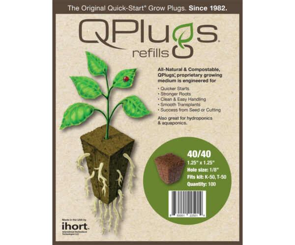 iHORT Q-Plug Cubes, 1.25" Square bag of 100