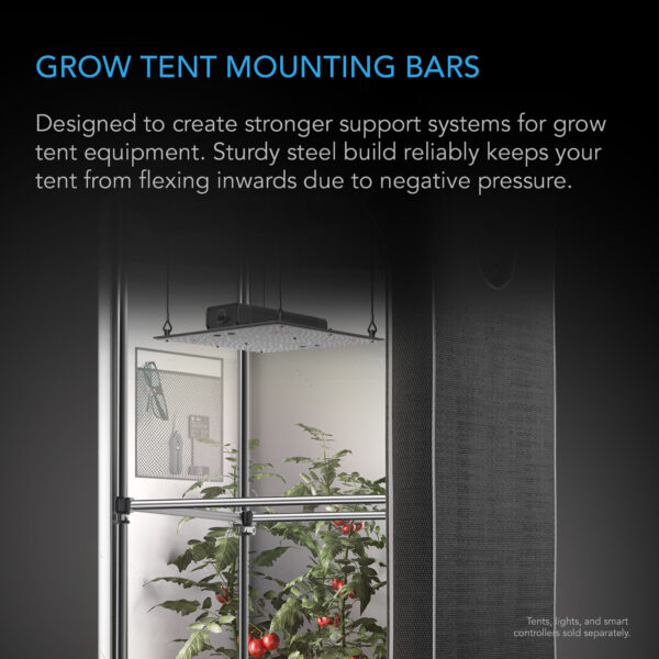 Grow Tent Mounting Bars, High Airflow CFM Kit, 4x4' - Image 2