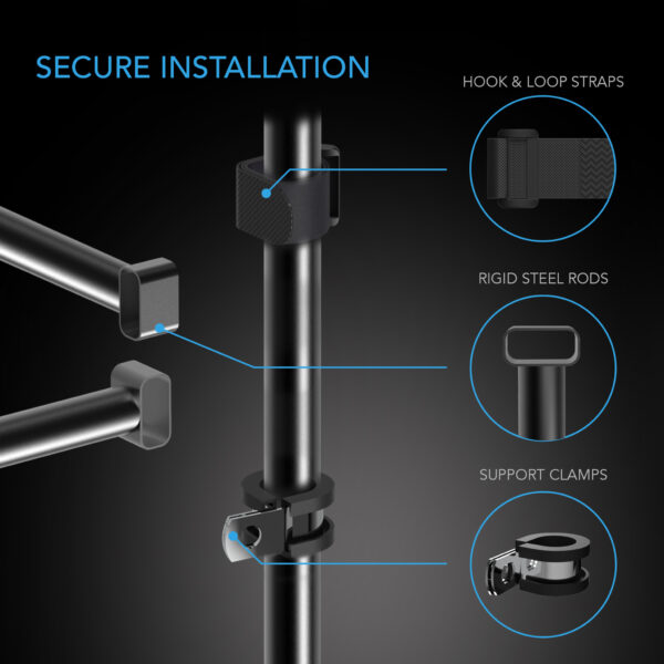 Grow Tent Mounting Bars, High Airflow CFM Kit, 4x4' - Image 3