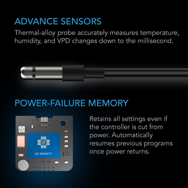 CONTROLLER 69 PRO, Independent Programs for Four Devices, Dynamic VPD, Temperature, Humidity, Scheduling, Cycles, Levels Control, Data App, Bluetooth + WiFi - Image 5