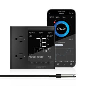 CONTROLLER 75 PRO, Independent Programs for Two Devices, Dynamic VPD, Temperature, Humidity, Scheduling, Data App, Bluetooth + WiFi, Desktop